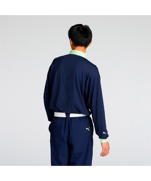 PUMA（プーマ）の「PUMA プーマ メンズ ゴルフ PC ピーチ ストレッチ スムース リラックス 長袖 ポロシャツ（ポロシャツ・メンズ・ブラック/ベージュ/ネイビー・LARGE/MEDIUM/XX-LARGE/SMALL/X-LARGE）」の6枚目の写真