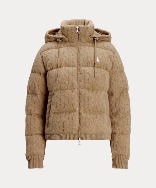 （US発/人気）POLO RALPH LAUREN ケーブルニットダウン POLO RALPH LAUREN（ポロ ラルフ ローレン）の「ケーブルニット