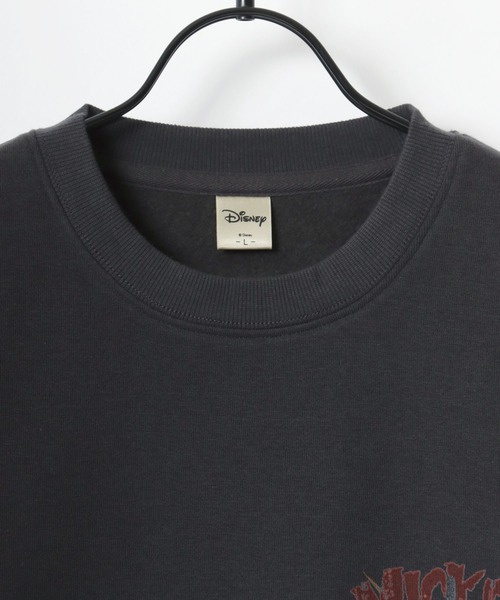 Disney（ディズニー）の「Disney/ディズニー ミッキーマウス オーバーサイズ 裏起毛 ピグメント風 ヴィンテージライク ロックテイスト スウェット トレーナー/レディース メンズ（スウェット・レディース・ブラック系その他4/ブラック系その他2/ブラック系その他/ブラック系その他3/ブラック系その他5・M/L/LL）」の21枚目の写真
