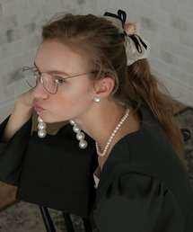 BONLECILL noir | 【BONLECILL noir】ローズモチーフリボンシュシュ(シュシュ)