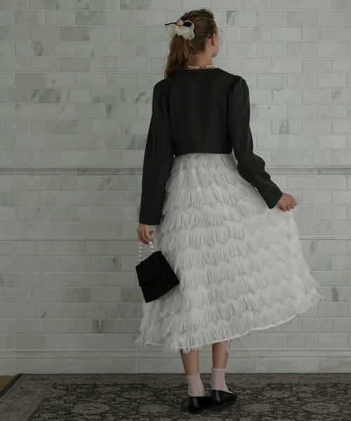 BONLECILL noir（ボンルシールノワール）の「【BONLECILL noir】ローズモチーフリボンシュシュ（シュシュ・レディース・アイボリー・FREE）」の9枚目の写真