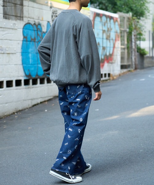 SOUNDSGOOOOD(サウンズグッド)の「ヴィンテージプリント切り替えスウェット(スウェット・メンズ・レッド/チャコール・ONE SIZE)」の10枚目の写真