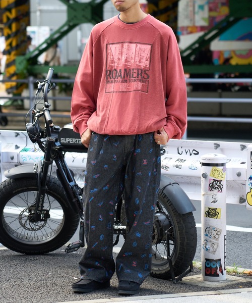 SOUNDSGOOOOD(サウンズグッド)の「ヴィンテージプリント切り替えスウェット(スウェット・メンズ・レッド/チャコール・ONE SIZE)」の18枚目の写真