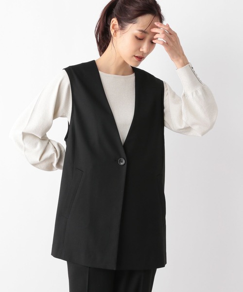 GLOBAL WORK（グローバルワーク）の「ウツクシルエットVネックジレ