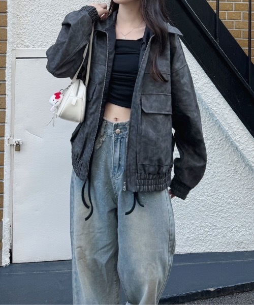 nemne store(ネンネストア)の「《Delfy》ギャザーリボンデザイントップス(シャツ/ブラウス・レディース・ホワイト/ブラック/グレー・フリー)」の21枚目の写真