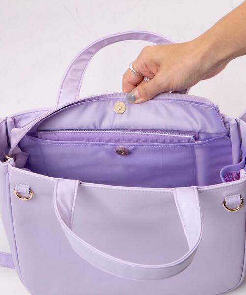 WEGO（ウィゴー）の「WEGO/きらめきレースアップフリル痛ショルダー（ショルダーバッグ・レディース・ライトパープル/ワイン/グレー/ブラック/サックスブルー/ホワイト/ブラック系その他/ピンク/ベージュ・FREE）」の18枚目の写真