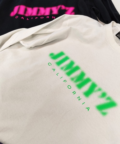 JIMMY'Z（ジミーズ）の「【 JIMMY’Z / ジミーズ 】 Halftone Logo L/S TEE/ロンT（Tシャツ/カットソー・メンズ・White/Black・MEDIUM/LARGE/X-LARGE）」の7枚目の写真