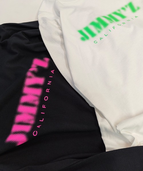 JIMMY'Z（ジミーズ）の「【 JIMMY’Z / ジミーズ 】 Halftone Logo L/S TEE/ロンT（Tシャツ/カットソー・メンズ・White/Black・MEDIUM/LARGE/X-LARGE）」の8枚目の写真