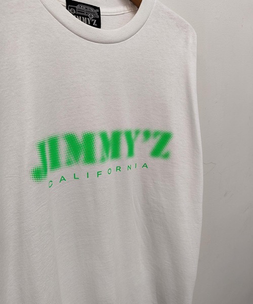 JIMMY'Z（ジミーズ）の「【 JIMMY’Z / ジミーズ 】 Halftone Logo L/S TEE/ロンT（Tシャツ/カットソー・メンズ・White/Black・MEDIUM/LARGE/X-LARGE）」の3枚目の写真