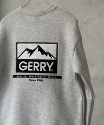 GERRY バックプリントスウェットクルーネック