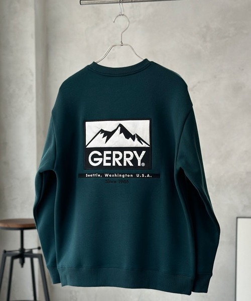 GERRY（ジェリー）の「GERRY バックプリントスウェットクルーネック（スウェット・メンズ・アッシュグレー/チャコールグレー/グリーン・M/L/XL）」の4枚目の写真
