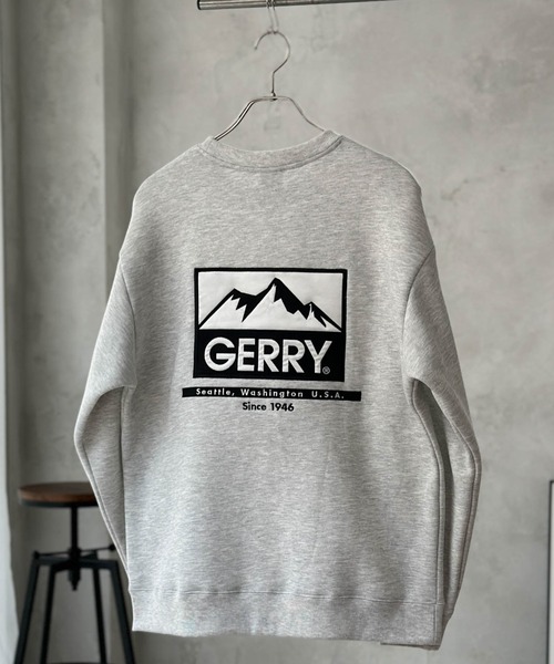 GERRY（ジェリー）の「GERRY バックプリントスウェットクルーネック（スウェット・メンズ・アッシュグレー/チャコールグレー/グリーン・M/L/XL）」の10枚目の写真