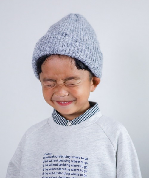CIAOPANIC TYPY（チャオパニックティピー）の「【KIDS】ニットキャップ（ニットキャップ/ビーニー・キッズ・グレー/オフホワイト/ブラック・ONE SIZE）」の17枚目の写真