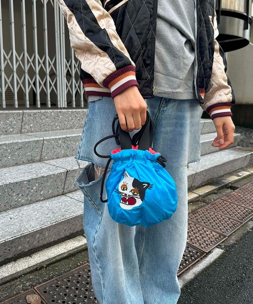ワンショルダーバッグ ケミカルウォッシュ ONE DAY KMC｜ワンデイケイエムシーのショルダーバッグ（ブルー