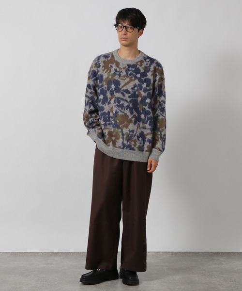 LAKOLE（ラコレ）の「フラワーモチーフニットプルオーバー / 141965（ニット/セーター・メンズ・ブラック/ボルドー/ベージュ/ネイビー・LARGE/MEDIUM）」の7枚目の写真