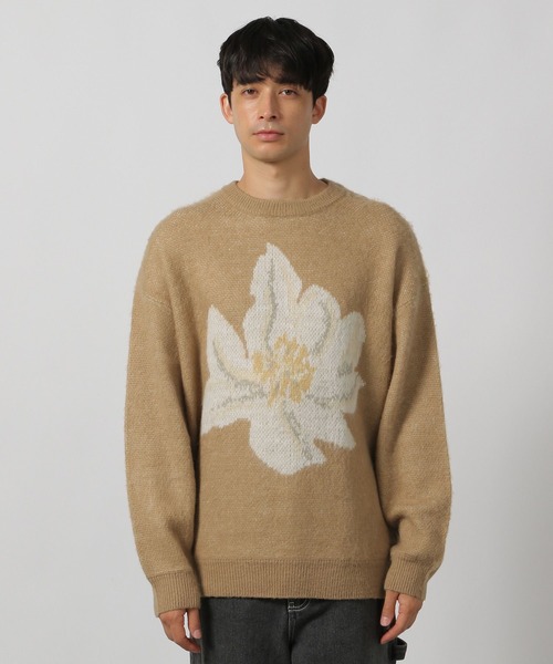 良品　LE17SEPTEMBRE オープンカラーニット Ungrid アングリッド /カラーモヘア混ルーズニット 112352617401