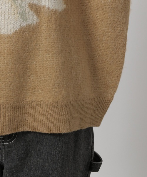 LAKOLE（ラコレ）の「フラワーモチーフニットプルオーバー / 141965（ニット/セーター・メンズ・ブラック/ボルドー/ベージュ/ネイビー・LARGE/MEDIUM）」の16枚目の写真