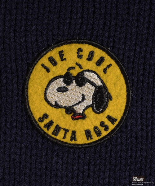 MUHET（ミュエータ）の「【PEANUTS / SNOOPY】ワッペンクルーネックニット（ニット/セーター・レディース・ネイビー/グリーン・SMALL/MEDIUM/LARGE）」の6枚目の写真