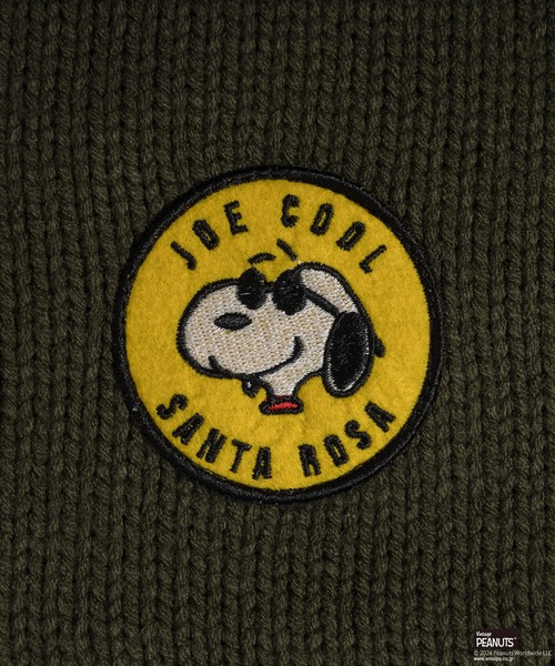MUHET（ミュエータ）の「【PEANUTS / SNOOPY】ワッペンクルーネックニット（ニット/セーター・レディース・ネイビー/グリーン・SMALL/MEDIUM/LARGE）」の16枚目の写真