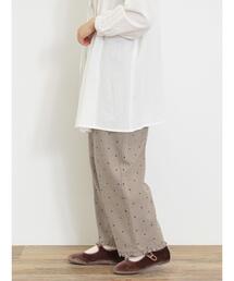 Samansa Mos2 | フロッキードットプリントパンツ(その他パンツ)