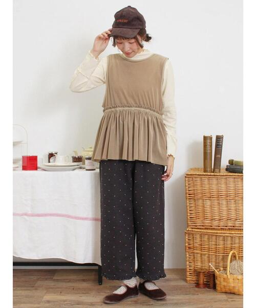 Samansa Mos2（サマンサ モスモス）の「フロッキードットプリント