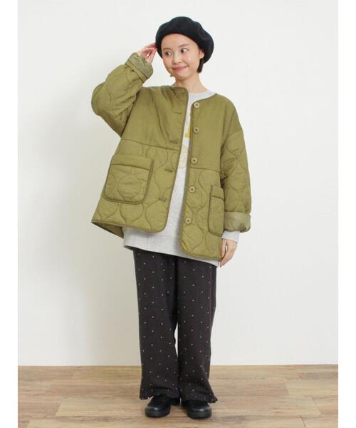 Samansa Mos2（サマンサ モスモス）の「フロッキードットプリントパンツ（その他パンツ・レディース・ベージュ/キナリ/チャコールグレー・F）」の21枚目の写真