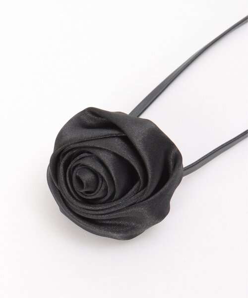 VENCEEXCHANGE（ヴァンスエクスチェンジ）の「サテンローズチョーカー（チョーカー・レディース・ホワイト/ブラック・FREE）」の5枚目の写真