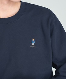 THE FINAL VIEW（ザファイナルビュー）の「【THE FINAL VIEW】TeddyBear ワンポイント刺繍 クルーネックスウェット テディベア ユニセックス（スウェット）」