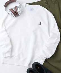 THE FINAL VIEW（ザファイナルビュー）の「【THE FINAL VIEW】TeddyBear ワンポイント刺繍 クルーネックスウェット テディベア ユニセックス（スウェット）」