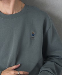 THE FINAL VIEW（ザファイナルビュー）の「【THE FINAL VIEW】TeddyBear ワンポイント刺繍 クルーネックスウェット テディベア ユニセックス（スウェット）」