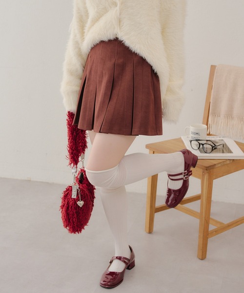 APPORTE PAR LES MARCHES（アポルテパーレマルシェ）の「【@re.__mi23企画】起毛ツイルプリーツスカート（スカート・レディース・ブラック/ブラウン/ベージュ・FREE）」の5枚目の写真