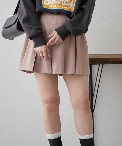 APPORTE PAR LES MARCHES（アポルテパーレマルシェ）の「【@re.__mi23企画】起毛ツイルプリーツスカート（スカート・レディース・ブラック/ブラウン/ベージュ・FREE）」の9枚目の写真