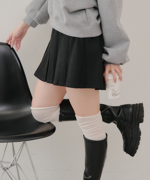 APPORTE PAR LES MARCHES（アポルテパーレマルシェ）の「【@re.__mi23企画】起毛ツイルプリーツスカート（スカート・レディース・ブラック/ブラウン/ベージュ・FREE）」の6枚目の写真