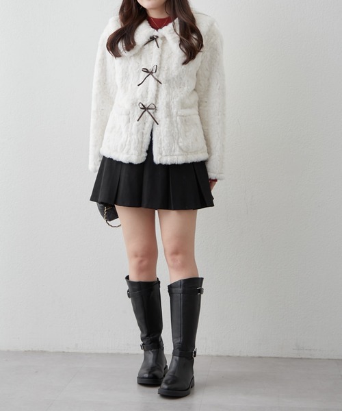 APPORTE PAR LES MARCHES（アポルテパーレマルシェ）の「【@re.__mi23企画】起毛ツイルプリーツスカート（スカート・レディース・ブラック/ブラウン/ベージュ・FREE）」の14枚目の写真