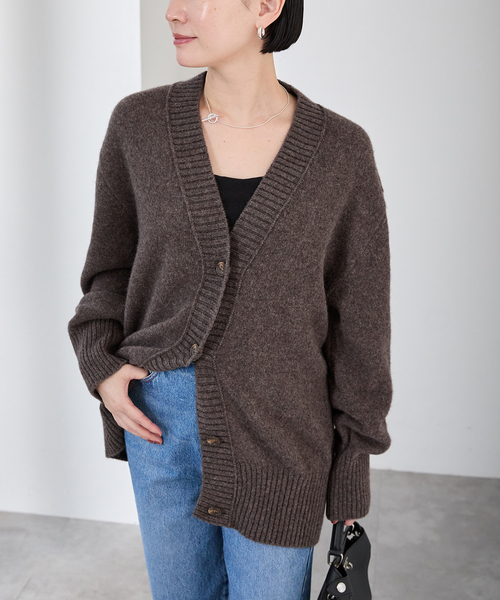 TOQUE （トック） アルパカウールVカーディガン 778591083