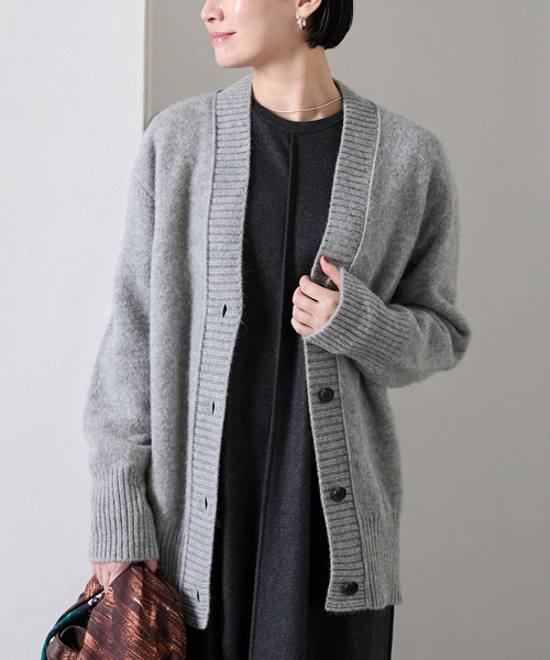 バーバリーロンドン アルパカ混 ケーブルカーディガン ベルト フード 1 グレー 楽天市場】アルパカマルチカラー釦カーディガン グレー