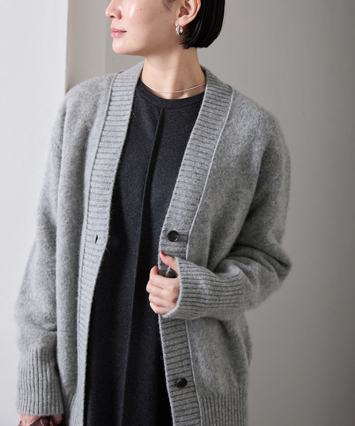 TOQUE （トック） アルパカウールVカーディガン 778591083