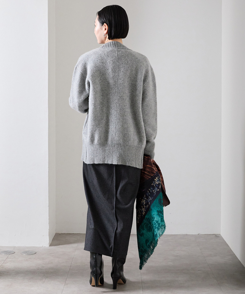 TOQUE （トック） アルパカウールVカーディガン 778591083