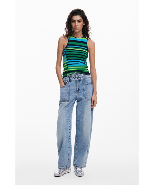 デシグアル　Desigual ストライプハット デシグアル Desigual ストライプハット 帽子