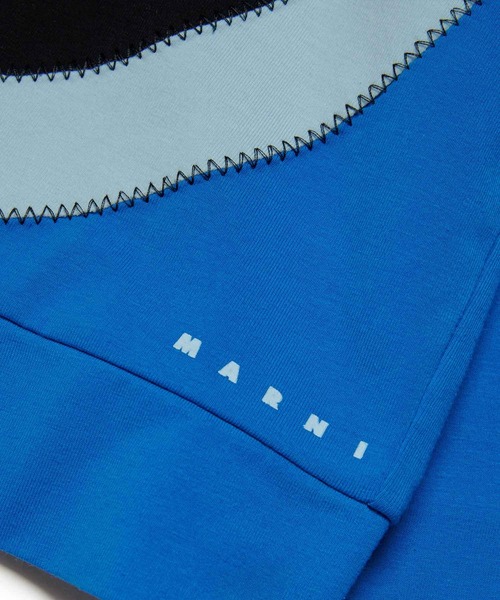 MARNI(マルニ)の「MARNI(マルニ)Kids & Junior サークルパーカーフーディー(スウェット・キッズ・ブルー・8Y)」の4枚目の写真