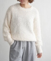 ダンスフェザープルオーバーニット