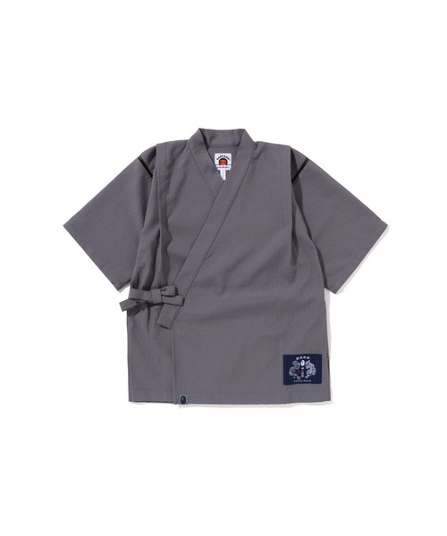 A BATHING APE（アベイシングエイプ）の「JAPAN BAPE JINBEI SUIT（浴衣・キッズ・ネイビー/グレー・140/120/130）」の3枚目の写真