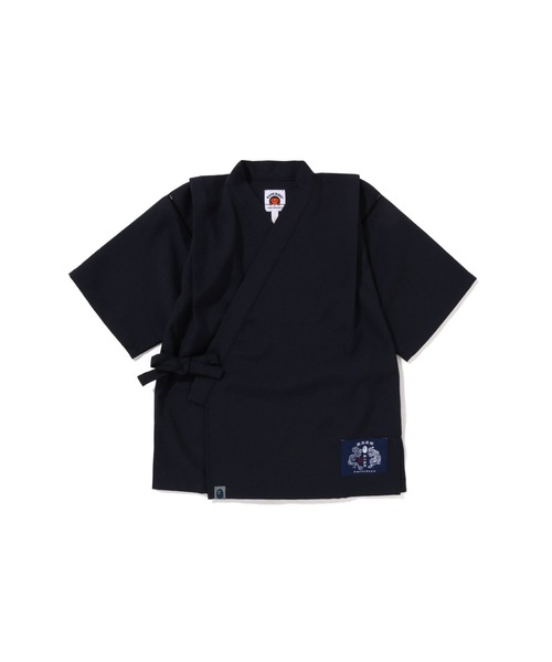 A BATHING APE（アベイシングエイプ）の「JAPAN BAPE JINBEI SUIT（浴衣・キッズ・ネイビー/グレー・140/120/130）」の4枚目の写真