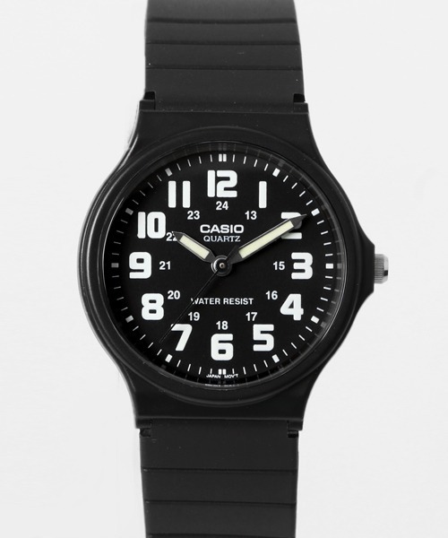 CASIO（カシオ）の「CASIO カシオ/ クォーツ ラバーベルト アナログ ラウンドフェイス腕時計 日常生活防水 /// MQラウンドシリーズ（アナログ腕時計・メンズ・ブラック×ブルー/ブラック系その他/ブラック×ホワイト・FREE）」の2枚目の写真