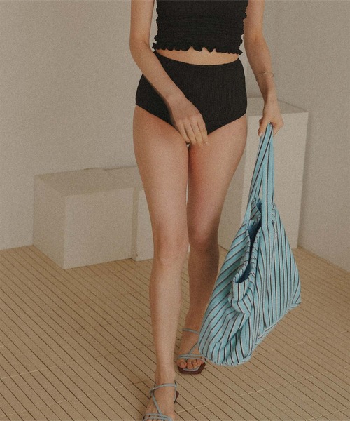 titivate（ティティベイト）の「パイル地ビッグトートバッグ（トートバッグ・レディース・ベージュ系その他/ホワイト系その他/ブルー系その他/ブルー系その他2/ピンク系その他/オレンジ/ライトブルー・FREE）」の21枚目の写真