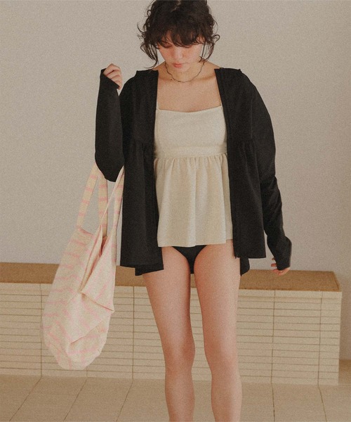 titivate（ティティベイト）の「パイル地ビッグトートバッグ（トートバッグ・レディース・ベージュ系その他/ホワイト系その他/ブルー系その他/ブルー系その他2/ピンク系その他/オレンジ/ライトブルー・FREE）」の19枚目の写真