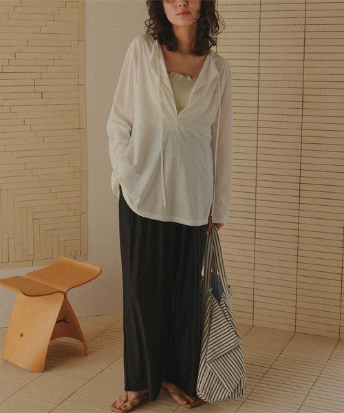 titivate（ティティベイト）の「パイル地ビッグトートバッグ（トートバッグ・レディース・ベージュ系その他/ホワイト系その他/ブルー系その他/ブルー系その他2/ピンク系その他/オレンジ/ライトブルー・FREE）」の11枚目の写真