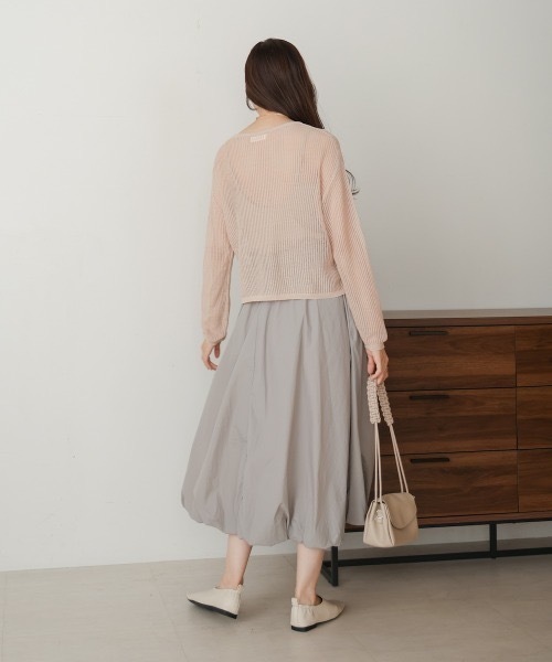 Bab（バブ）の「バルーンスカート（スカート・レディース・オフホワイト/グレー/ブラック/ベージュ・MEDIUM）」の10枚目の写真