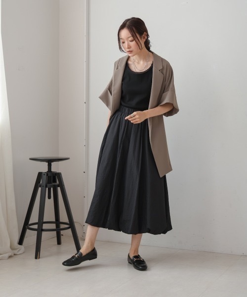 Bab（バブ）の「バルーンスカート（スカート・レディース・オフホワイト/グレー/ブラック/ベージュ・MEDIUM）」の14枚目の写真