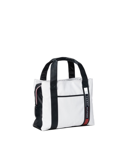 TOMMY HILFIGER GOLF（トミー ヒルフィガー ゴルフ）の「ﾄｰﾄﾊﾞｯｸﾞ ﾌﾗｯｸﾞﾛｺﾞ（トートバッグ・メンズ・ホワイト・フリー）」の2枚目の写真